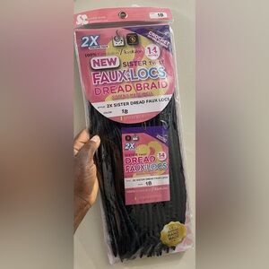 Sister Twist 2X Dread Faux Locs  20 packages for $75- Black